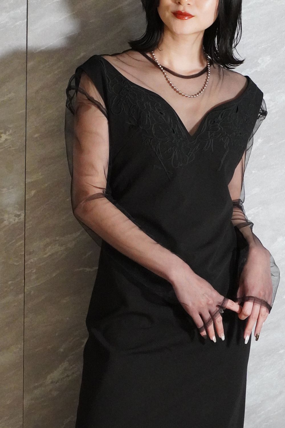 Knuth Marf - off shoulder design one piece / オフショルダー