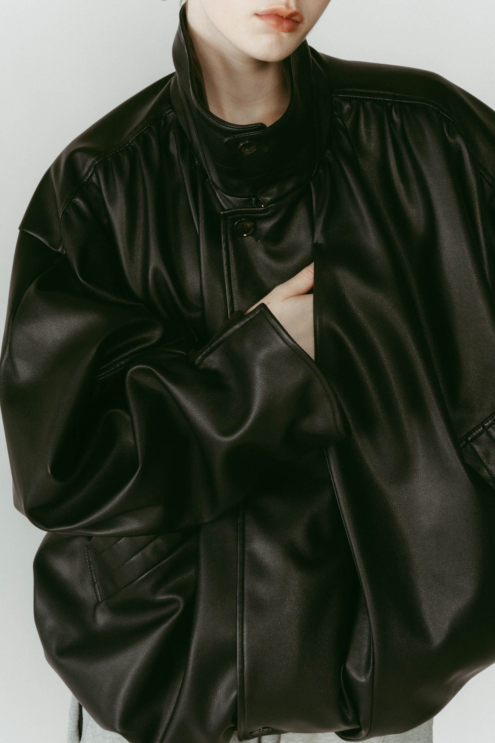 Knuth Marf - voluminous leather jacket(unisex) / ボリュームレザー