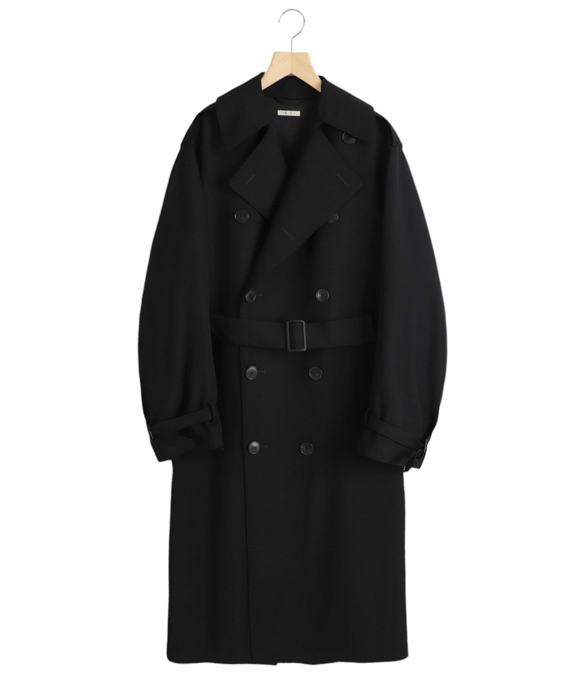 Arther TRENCH Gabardine Black | HEUGN(ユーゲン) / アウター コート