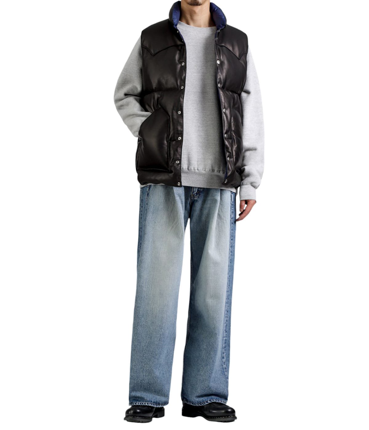 Leather Down Vest | KAPTAIN SUNSHINE(キャプテンサンシャイン