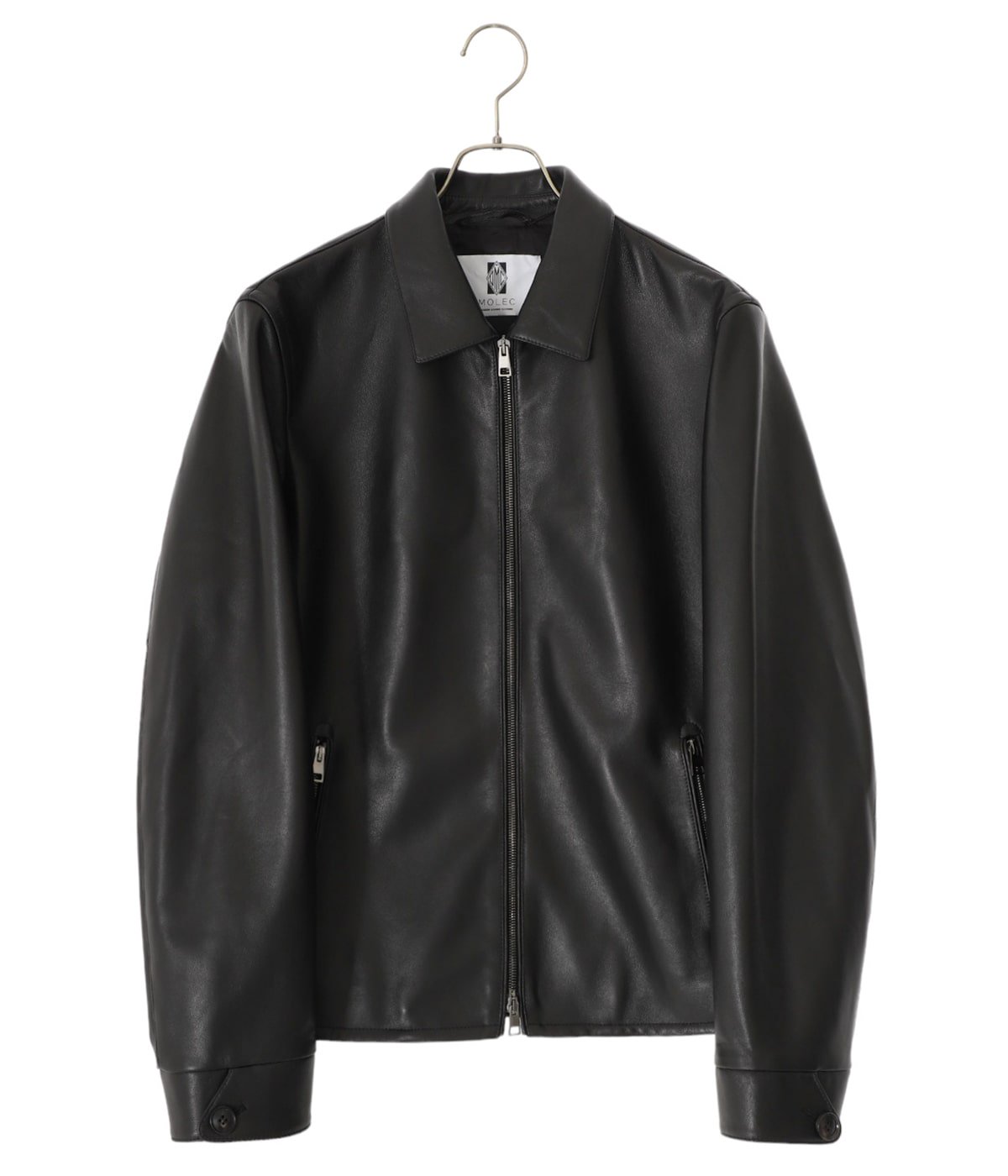 プロンジェラムレザー 襟付きシングルライダース | MOLEC(モレック