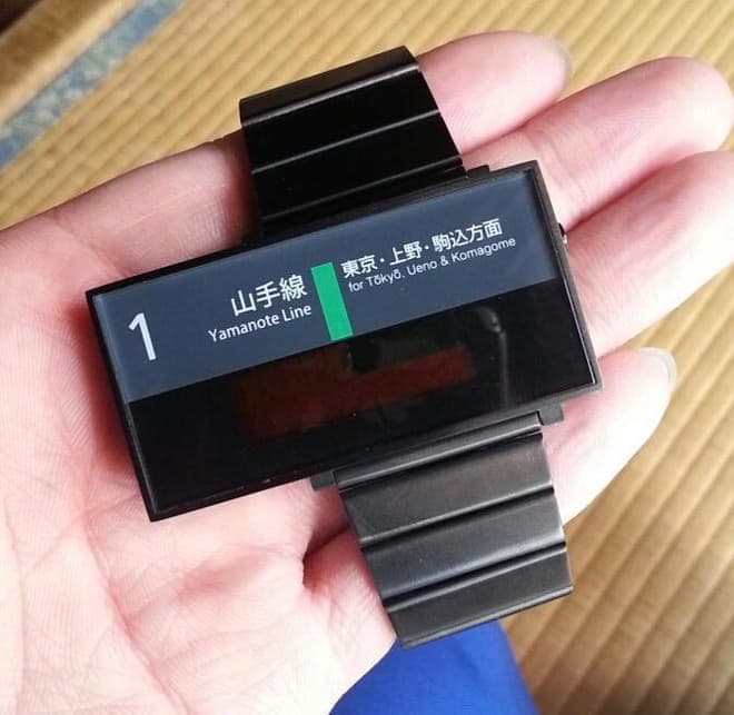 おしゃれ！山手線の電光掲示板をデザインした腕時計―注文殺到中 [えん乗り]
