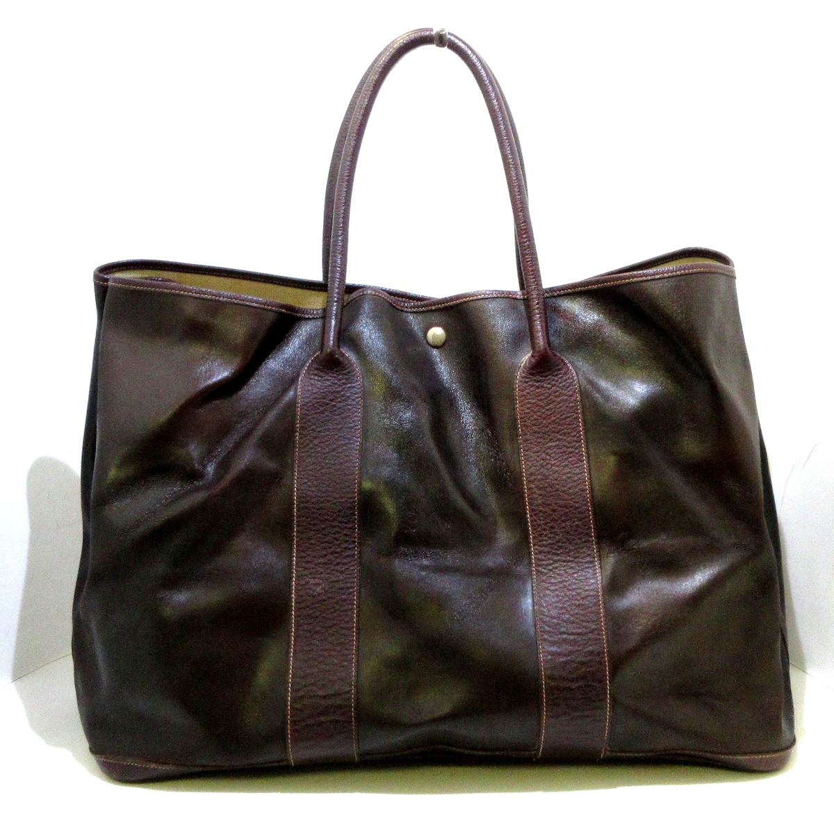 エルメス/トートバッグ/ガーデンパーティアマゾニアGM/ダークブラウン