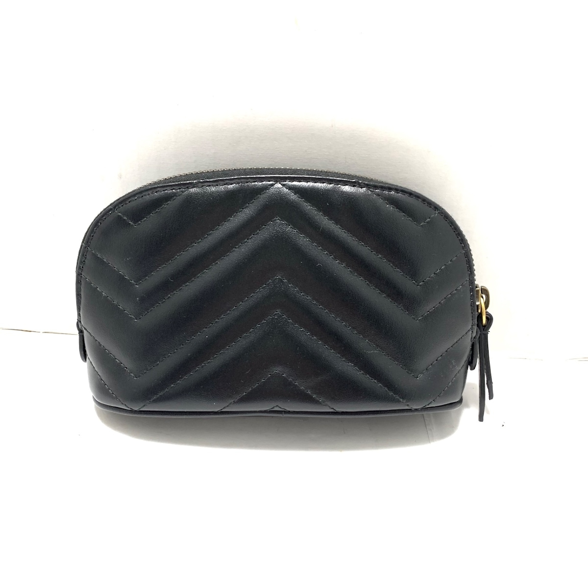 グッチ/ポーチ/GGマーモント/黒/レザー/型番：625544の買取実績