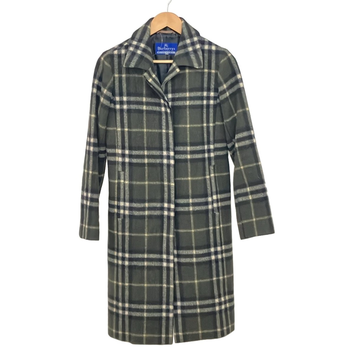バーバリーブルーレーベル ファーフードつきウールコート サイズ38.M
