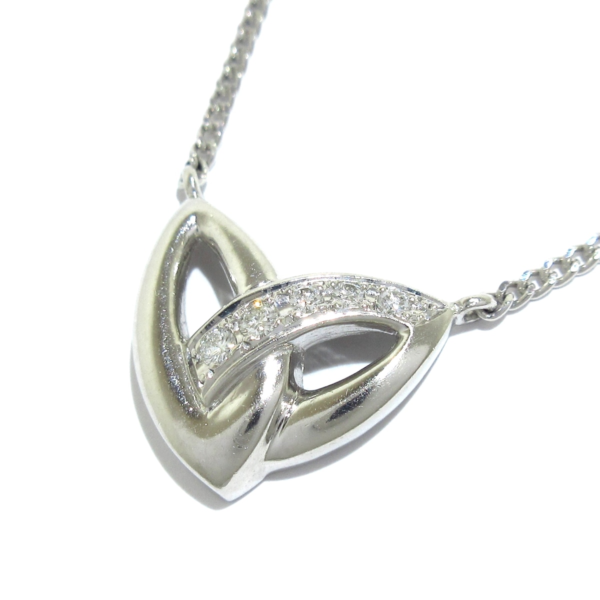 ポーラ/ネックレス/Pt900×ダイヤモンド/5Pダイヤ/ダイヤ0.12カラットの