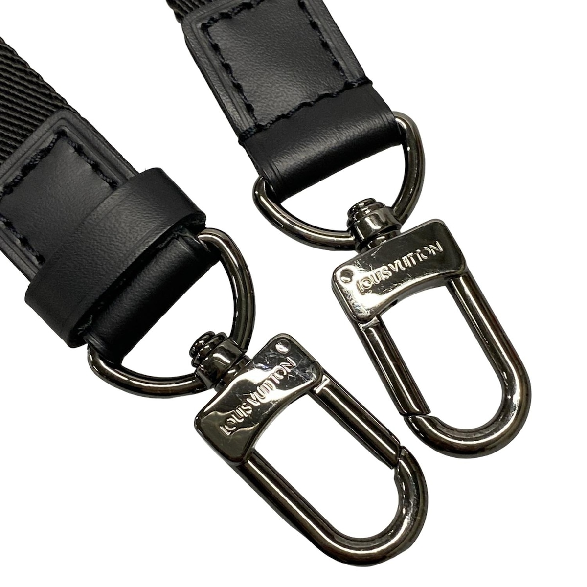 LOUIS VUITTON(ルイヴィトン) ショルダーストラップ 黒 レザー