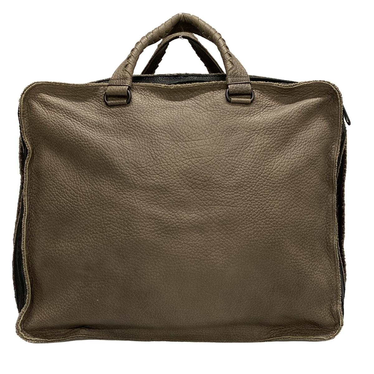 ボッテガヴェネタ/ボストンバッグ/イントレチャート/ライトブラウン×黒