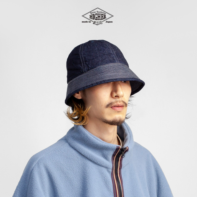 HIGHER ハイヤー 12ozデニム セーラーハット 帽子 日本製 メンズ