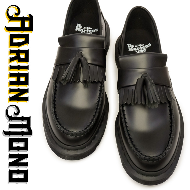 ドクターマーチン タッセル ローファー エイドリアン モノ ブラック