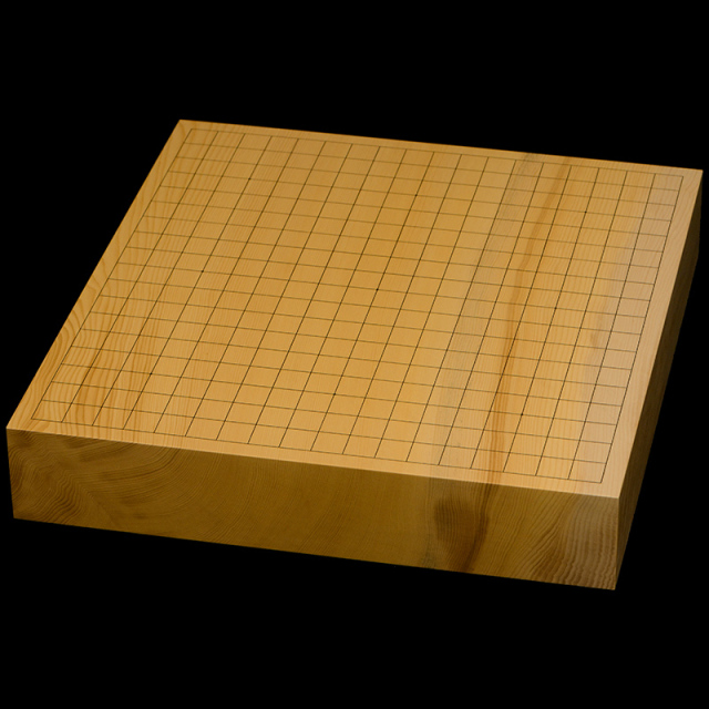 本榧卓上碁盤 1寸9分（一枚板・天柾） gb10200 | 前川榧碁盤店