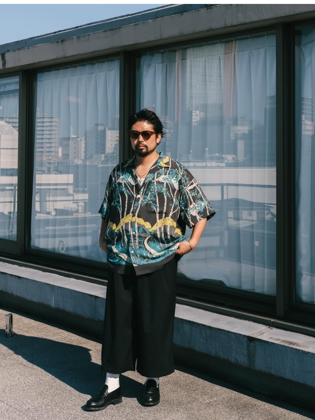 COOTIE 「Rayon Open Collar S/S Shirts」 レーヨン オープンカラーシャツ