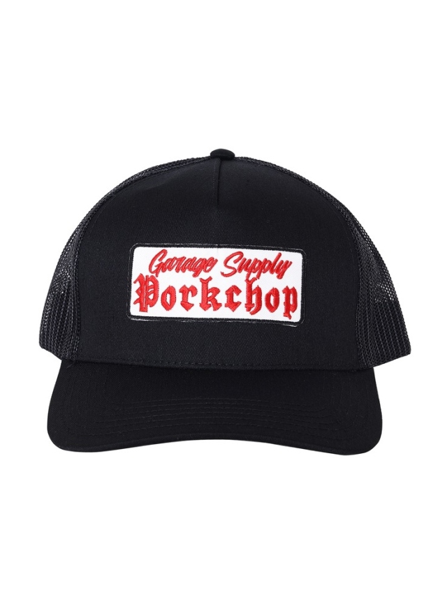 PORKCHOP GARAGE SUPPLY 「O.E. WAPPEN MESH CAP」 5パネルメッシュ