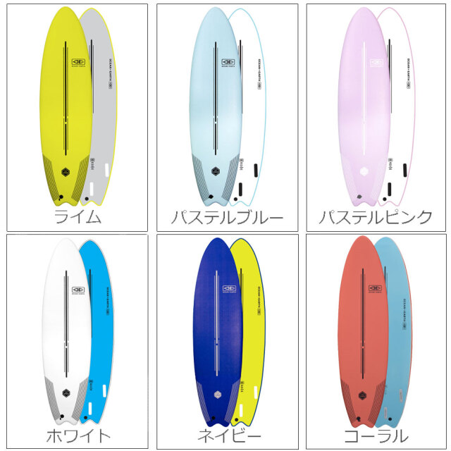 OCEAN&EARTHEZIRIDERSOFTBOARD7'0サーフボードソフトボード/初心者用