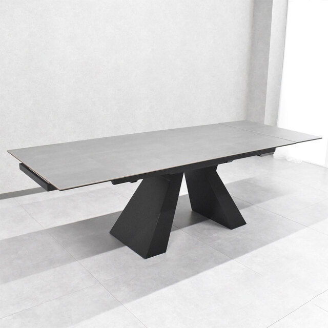 セラミックテーブル 伸縮 セラミック ダイニングテーブル 単品 4人