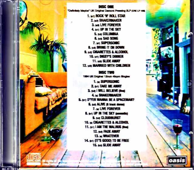 Oasis オアシス/Definitely Maybe UK Original Pressing 2LP Edition