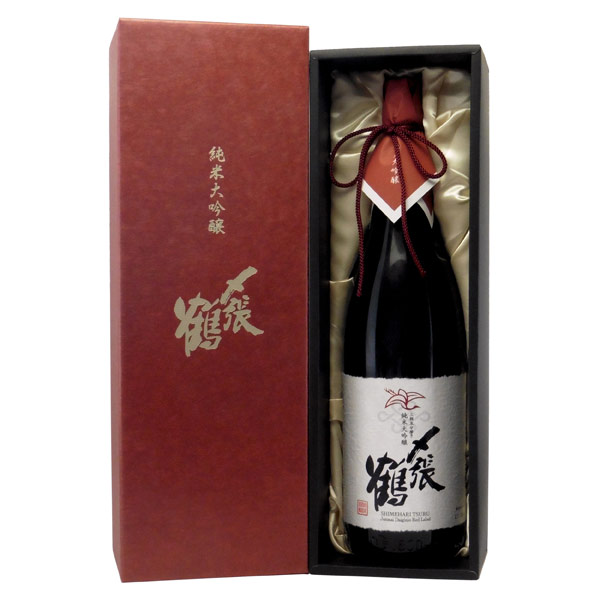 〆張鶴 RED LABEL 純米大吟醸 袋取り雫酒 新潟県宮尾酒造 1800ml