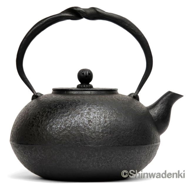 未使用品 龍敏堂造 袋鉉 飾摘銅蓋 南部鉄瓶 南部鉄器 調理器具 未使用