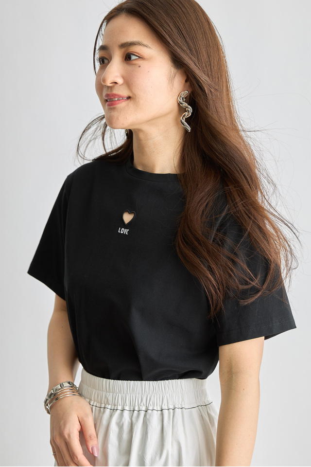 ハートカットLOVETシャツ
