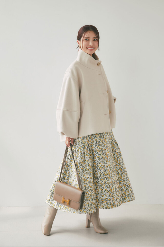 マシェリコラボ】バリエーションカラーティアードフレアスカート