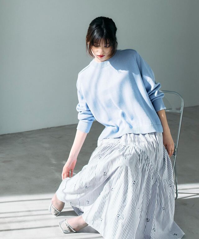 ギャザーフレアスカート