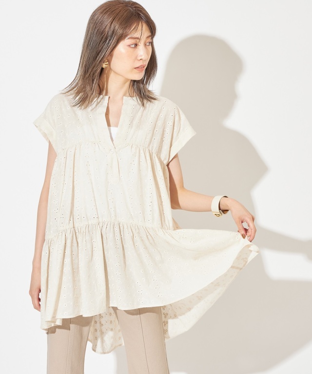 コットンレースチュニック※一部店舗のみ入荷