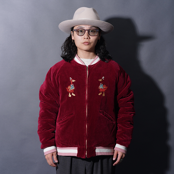 BYGH5304 /「TEXAS - SOUVENIR JACKET / BURGUNDY×SAX」スーベニア