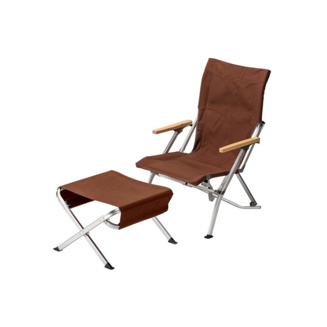 チェア Low Chair Ottoman Brown ローチェアオットマン ブラウン
