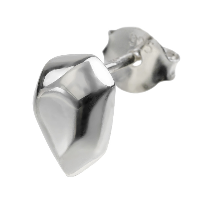 ストーン フォルム スタッド ピアス メンズ シルバー925 アクセサリー