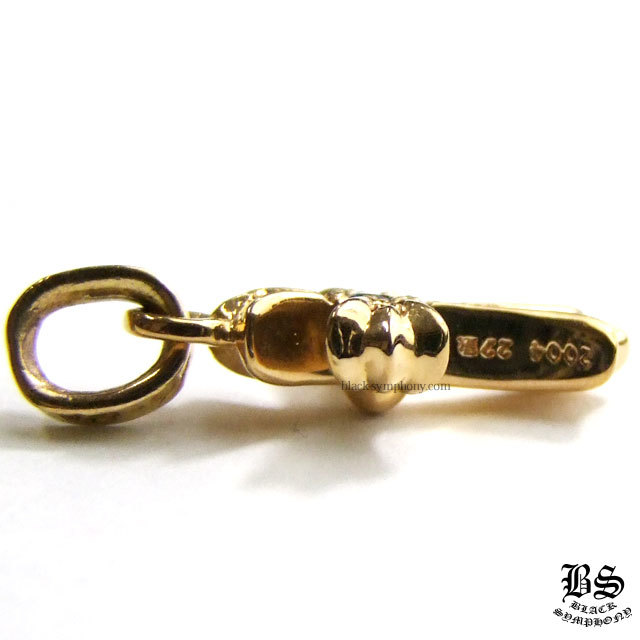 クロムハーツCHクロスベビーファットチャーム22Kwithパヴェブルー