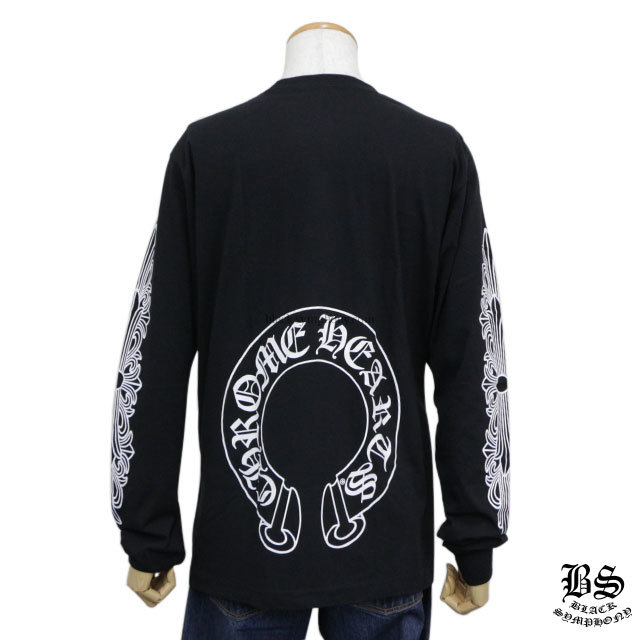 クロムハーツロングTシャツホースシューブラック|クロムハーツ通販専門