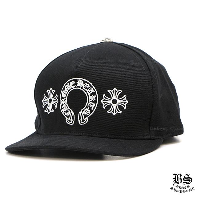 クロムハーツベースボールキャップホースシュー＆クロスブラック