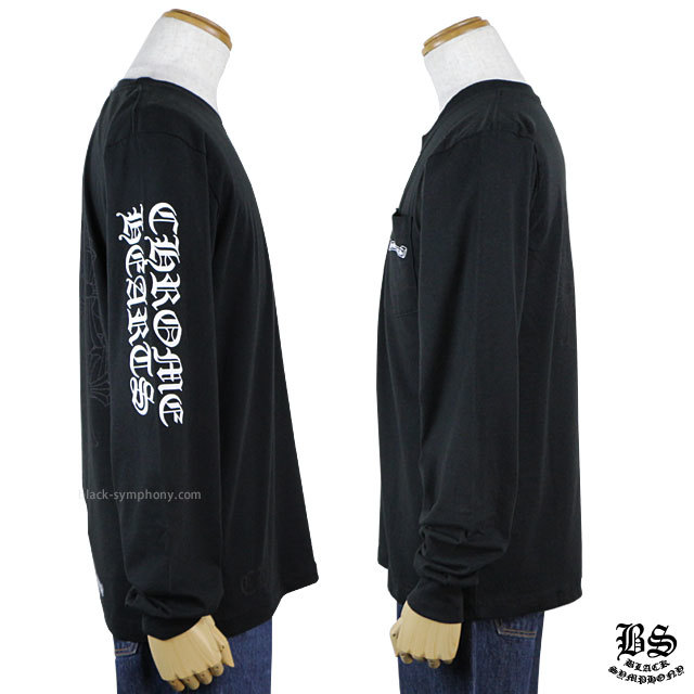 クロムハーツロングTシャツセメタリークロスブラック|クロムハーツ通販