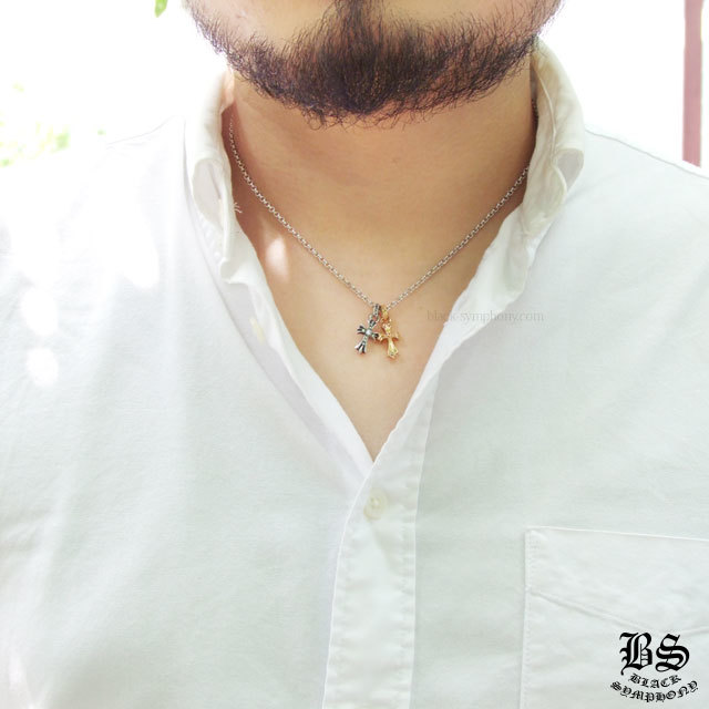 クロムハーツCHクロスベビーファット22K＆CHクロスベビーファットwith