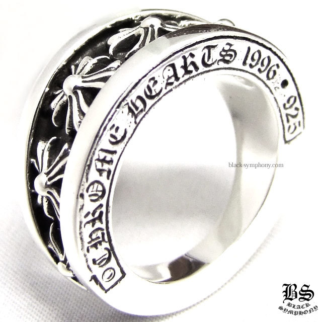 クロムハーツナローVバンドリングCHX|クロムハーツ通販専門店ブラック