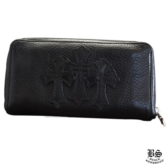 クロムハーツRECFジップ3セメタリークロスパッチウォレット|クロム