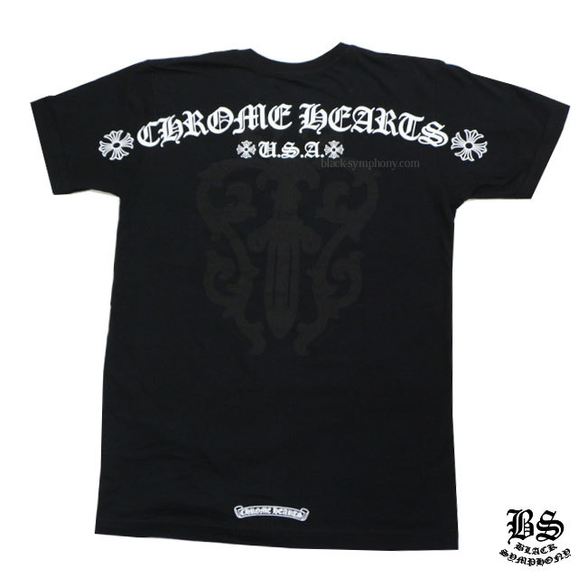 クロムハーツメンズハーフスリーブポケットTシャツCHクロス/ヘアリー