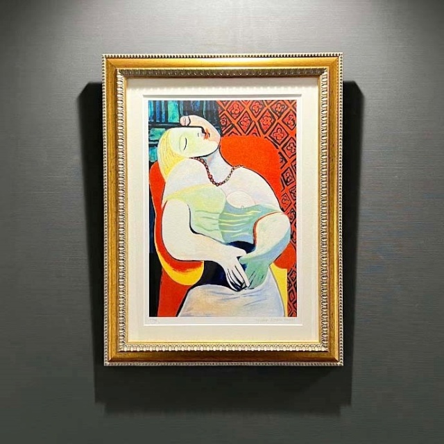 人気作品】ピカソ 「夢」 額縁付きの購入なら絵画販売のアート