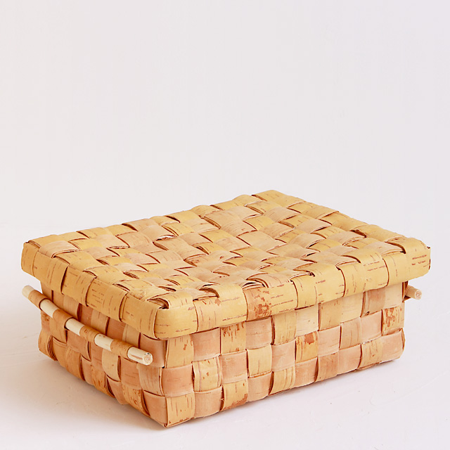 白樺かご/大きな蓋付きボックス COMFOTA 北欧雑貨店