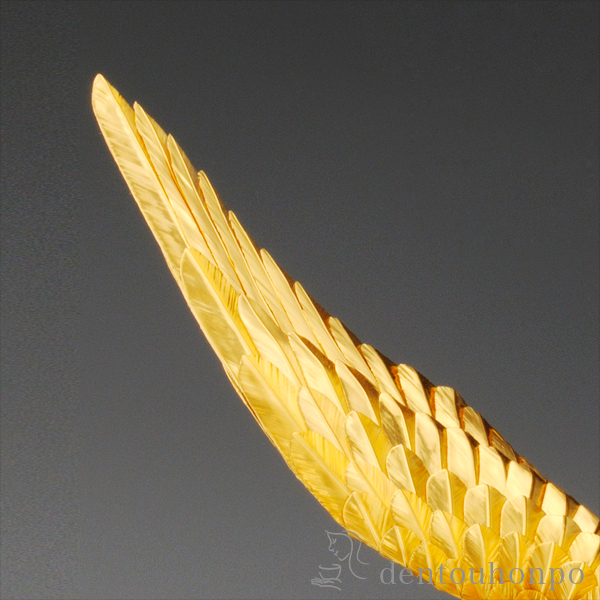 送料無料】 純金 白鷹 D 200g / 光則（金工芸） 高級 コレクション