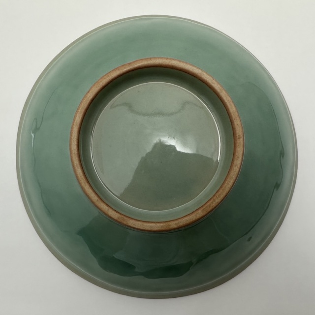 加藤 泰一 青磁草花文鉢 大きめ