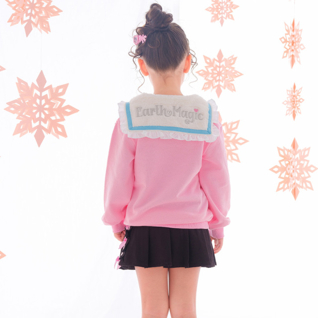 エンジェルマフィーアップリケ裏毛セーラートレーナー