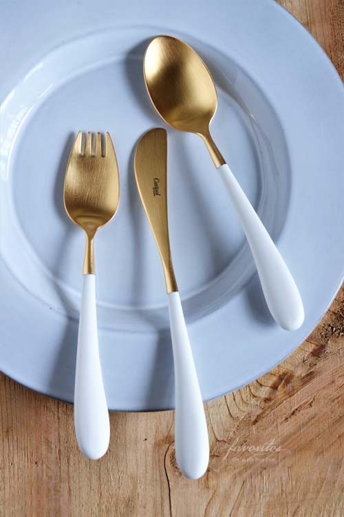 Cutipol（クチポール） ｜ALICE ホワイト×ゴールド 3点セット（子供用