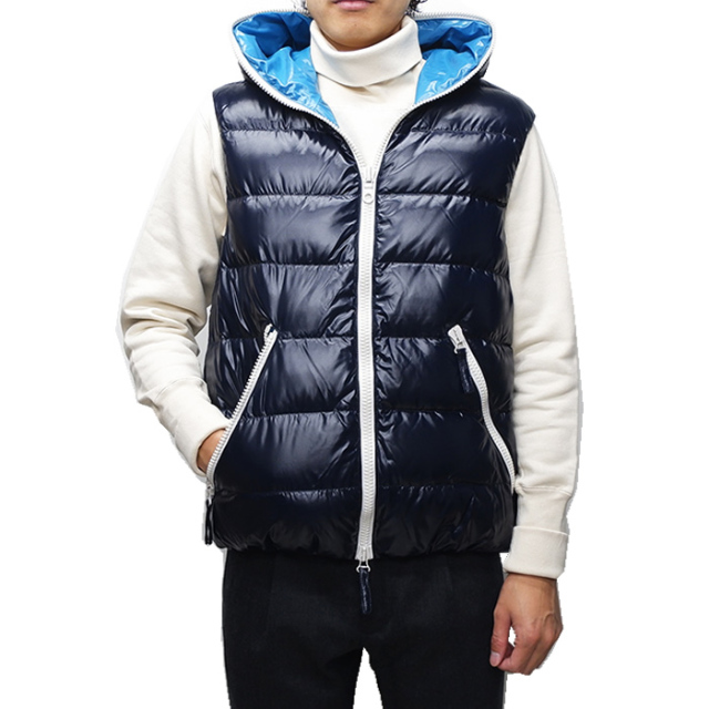 デュベティカ ダウンベスト メンズ フード付き アリステオ DUVETICA