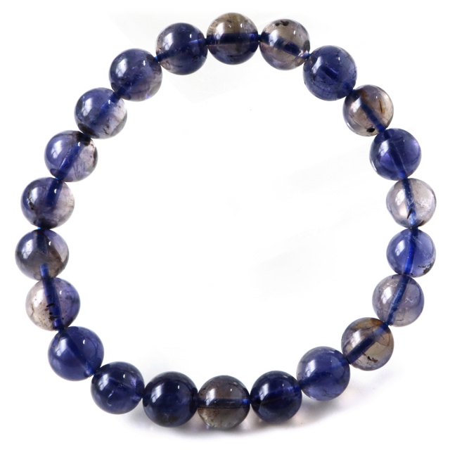 タンザナイト ブレスレットバイカラー AAAAA 8mm 鑑別書付き 12月