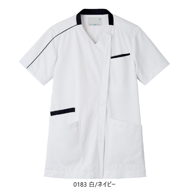 MS003 住商モンブラン スクラブ 半袖 男女兼用 制菌加工 透け防止 吸汗