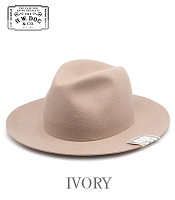THE H.W.DOG&CO. 折り畳み|メリノウールハット『TRAVELERS HAT