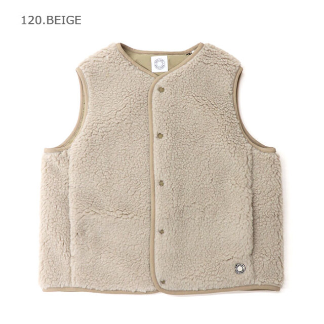 ORCIVAL オーシバル レディース ボアフリース ノーカラーベスト OR