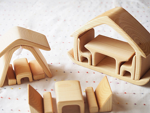 おうちの積み木(ナチュラル) Gluckskafer｜木のおもちゃ KURABOKKO