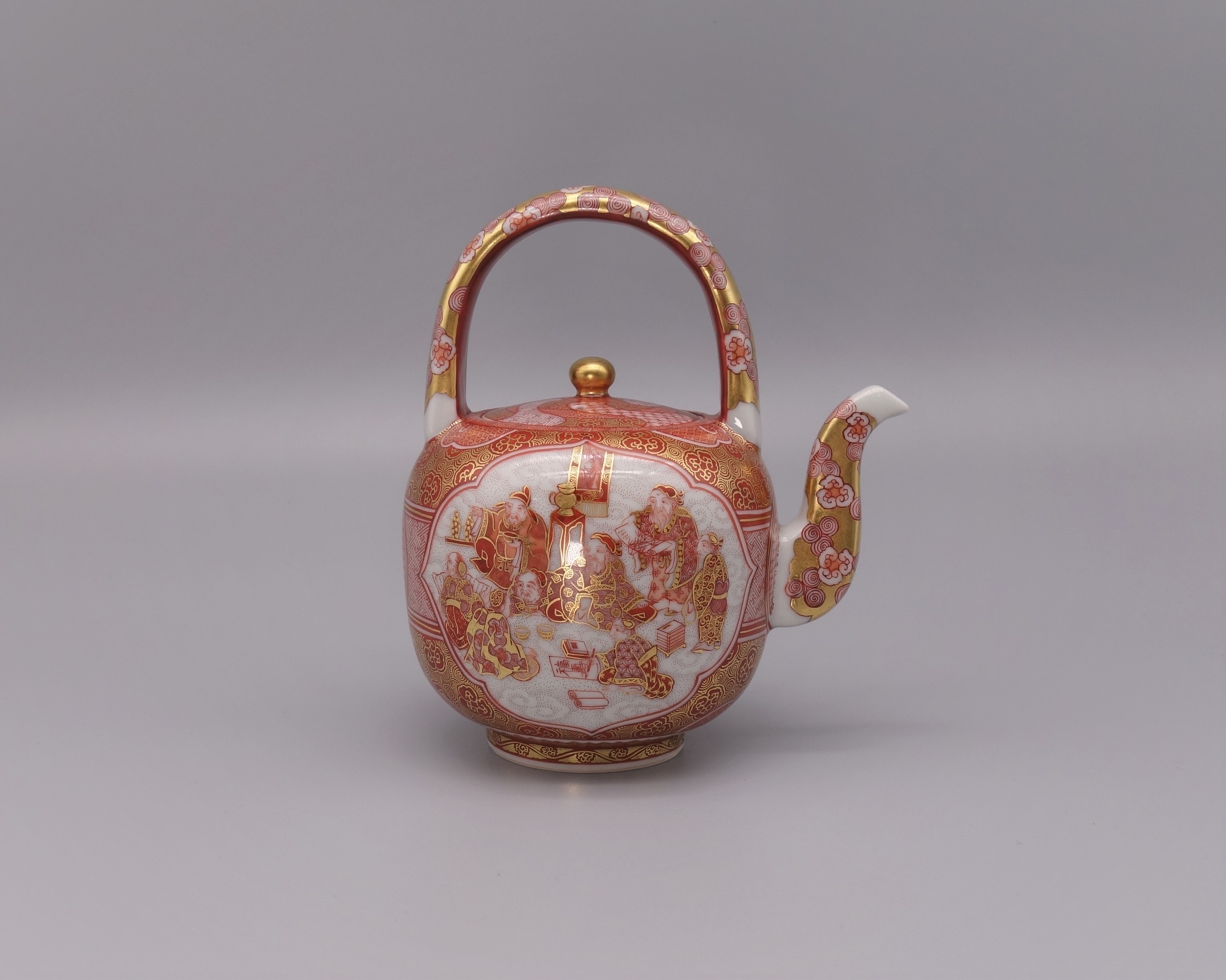 水注 赤絵細描八仙人の図 [ 福島武山 ]